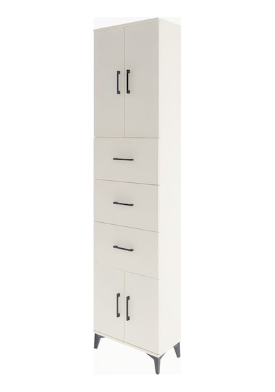Arges Dolap Tek Raflı 3 Çekmeceli 4 Kapaklı 60x30x243 Aytaşı-... Aytaşı