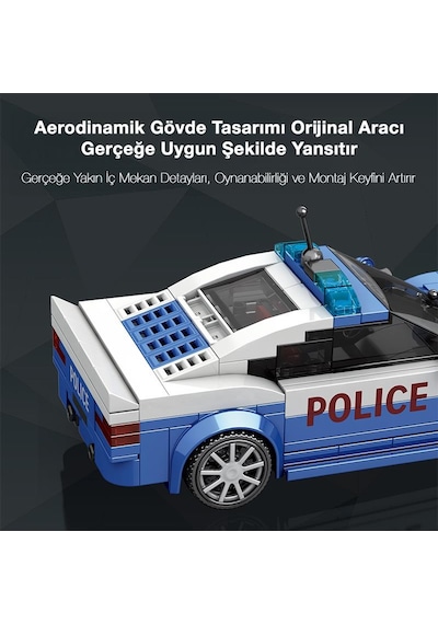 Reobrix Police Car Bmw 667 Brick Yapım Seti