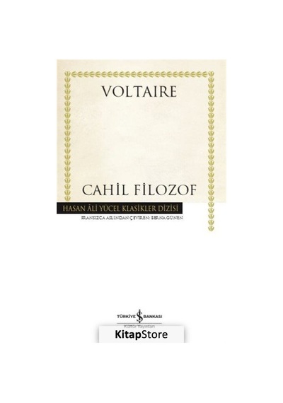 Kitapstore Cahil Filozof (Karton Kapak) / Voltaire