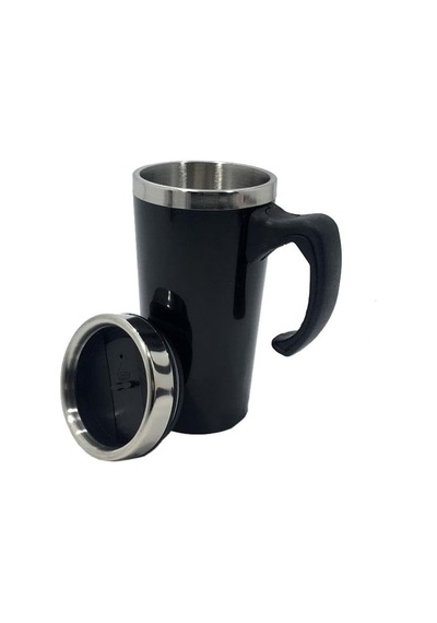 Uzun Termos Kupa Bardak İçi Çelik Kulplu 500 Ml Kahve Kupası 6034 Diğer