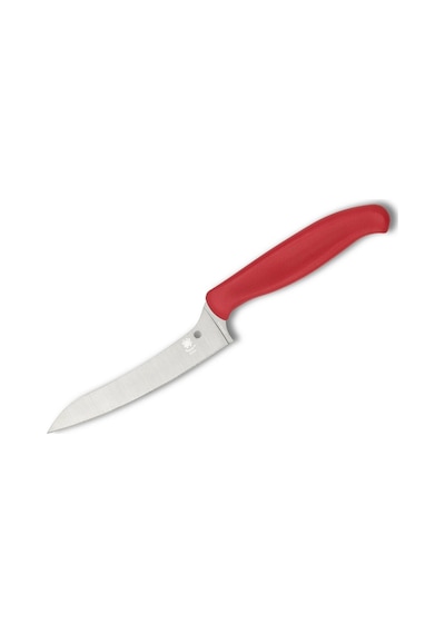 Spyderco Z-cut Red Pointed Tip Plainedge Mutfak Bıçağı