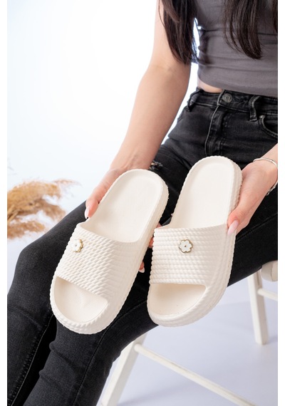 N Moda Kadın Yüksek Taban Günlük Terlik Plaj Deniz Tatil Hastane Balkon Yazlık Kullanıma Uygun Hafif Rahat Model Tek Taş Beyaz N Moda Kadın Yüksek Taban Günlük Terlik Plaj Deniz Tatil Hastane Balkon Yazlık Kullanıma Uygun Hafif Rahat Model Tek Taş Beyaz