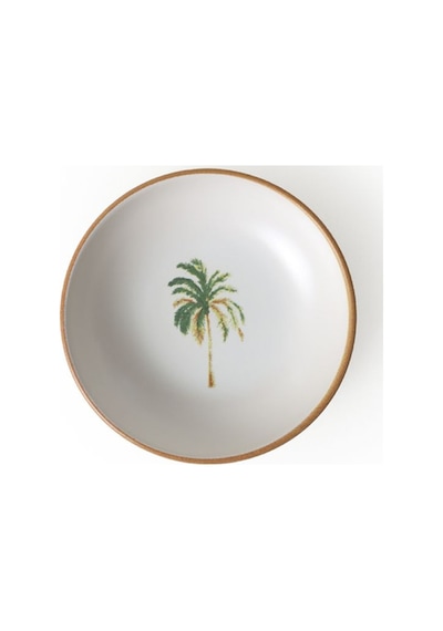 Keramika Bronze Palmiye Halka Çerezlik / Sosluk 13 Cm 6 Adet 22901 Çok Renkli