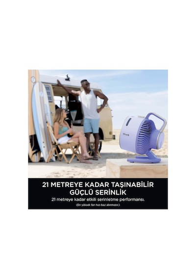 Flexbreeze Hydrogo Serinletici Buharlı Fan - Lila Renksiz