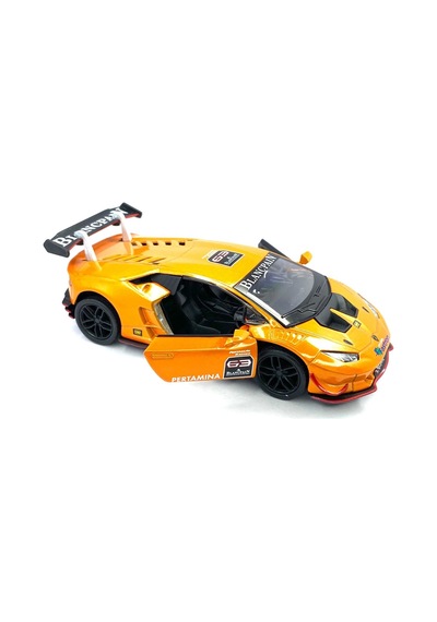 Kinsmart Lamborghini Huracan Lp620-2 Super Trofeo Çek Bırak sarı