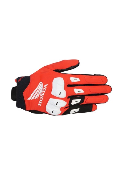 Alpinestars Honda Sp X 3 Korumalı Motosiklet Eldiveni Kırmızı Beyaz Siyah