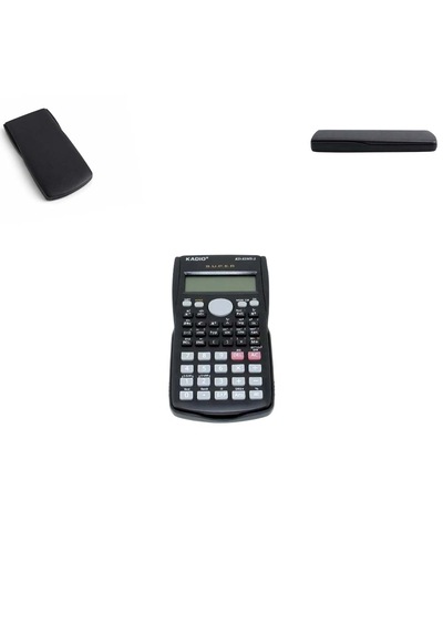 Kızaklı Kapak Lcd Ekran Fonksiyonel Bilimsel Hesap Makinesi Ebat: 15,6 Cm X 8,3 Cm Siyah