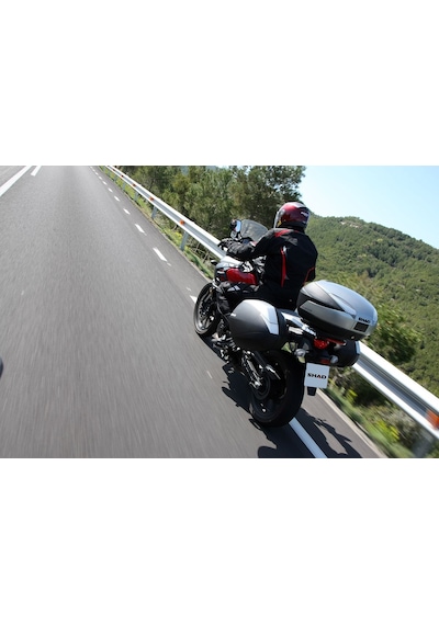 Sh36 White Motosiklet Yan Çanta Takım 36 Litre Kapasite Motor Yan Heybe Siyah