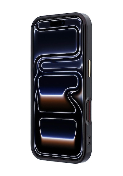 Apple iPhone Uyumlu 18 Pro Kılıf Guess Lisanslı M-safeli Dönebilen Standlı Metal Yazı Logolu Silikon Kapak Bordo