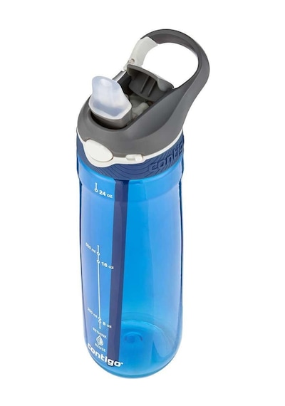 Contigo Ashland Tren Tek El Bas İç Kapaklı Su Matarası 720ml 2191379 - Mavi