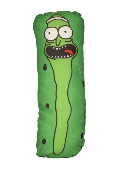 Dükkan Design Rick And Morty Turşu Nakışlı Yastık Minder Yeşil