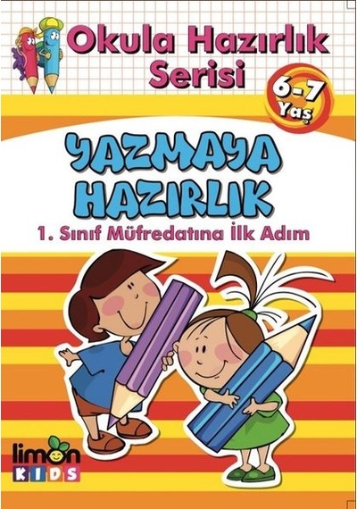 Yazmaya Hazırlık-Okula Hazırlık Serisi 6-7 Yaş- Limonkids