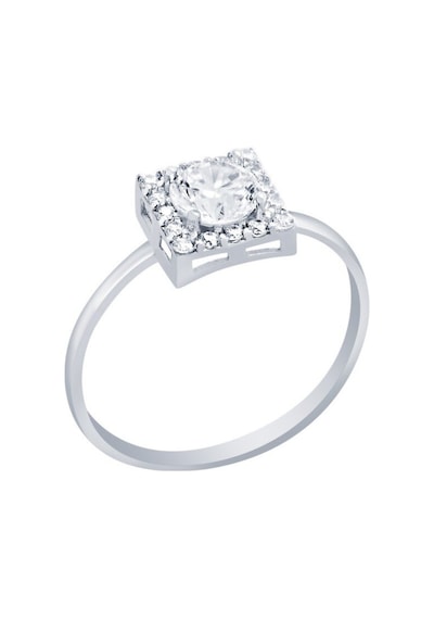 Diamond Line - Gülaylar - Beyaz Altın 14 Ayar Koleksiyon Yüzük