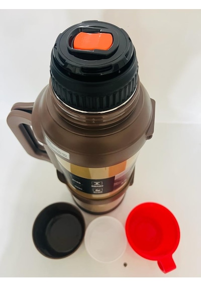 Car Pto Vacuum 3.6 Litre 48 Saat Sıcak Soğuk Dağcı Termos Kahverengi