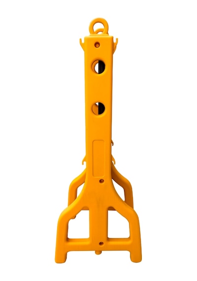 10'lu Akordiyon Bariyer Seti Sarı 255 X 97 Cm-3653