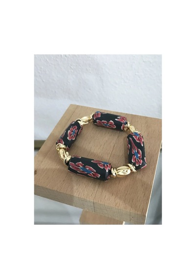 Gol Detaylı Lastikli Model Bileklik - Model 926 Çok Renkli