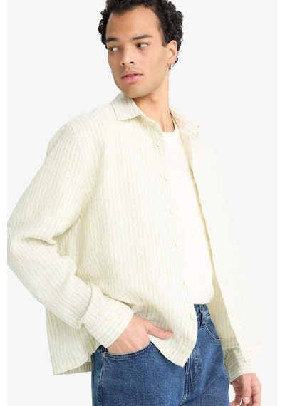 Defacto Boxy Fit Uzun Kollu Gömlek G3312ax25augn1180 Yeşil