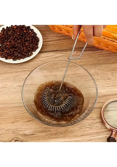 Solingen Paslanmaz Çelik Yumurta Çırpıcısı Yaylı Çırpıcı Metalik Gri