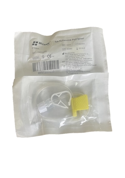 Micsafe Port İğnesi Huber İğne 15mm X 20g 5 Adet