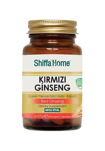 Aksu Vital Shiffa Home Kırmızı Ginseng 850 MG 60 Kapsül