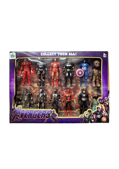 12 Parça Avangers Yenilmezler Süper Kahramanlar Özel Kutulu Set Marvel