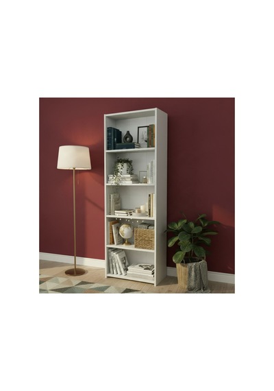 Alya K01 Kitaplık, Ofis Dolabı, 5 Raflı, Beyaz - 939617396 Beyaz