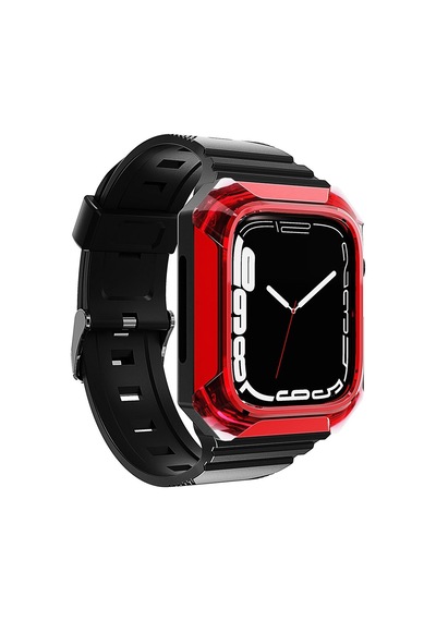 Apple Uyumlu  Watch  40mm Zore Krd-88 Sert Pc Kasa Koruyuculu Silikon Kordon
