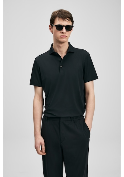 Lufian Spencer Erkek Polo Yaka T-shirt 111040240 Siyah