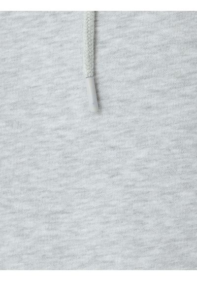 Koton Şardonlu Pamuklu Basic Kapşonlu Sweatshirt Gri 5wam70001mk Gri