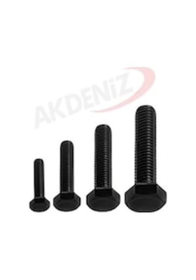 Akdeniz Dın933 M20 100 Mm Siyah Cıvata 20 Adet