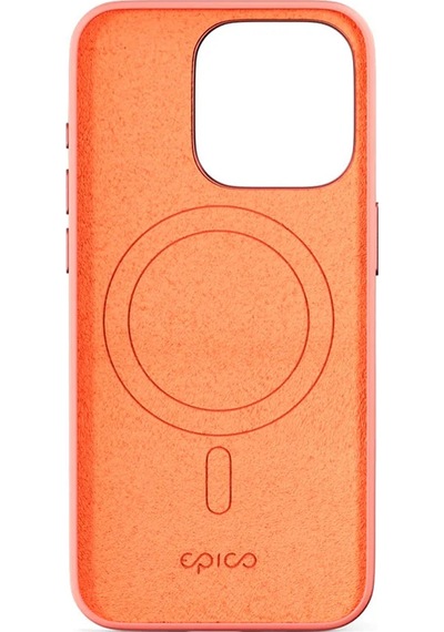Epico Apple Uyumlu iPhone 16 Pro Mag+ Silikon Kılıf Peach Pink Şeftali