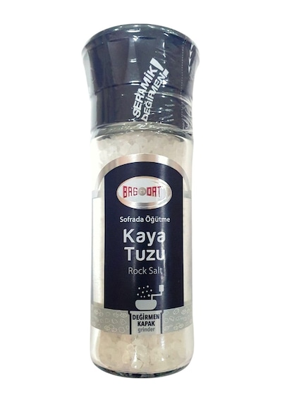 Bağdat Sofrada Öğütme Kaya Tuzu Değirmen Kapak 115 G
