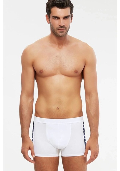 Kom Contra Erkek Short Boxer Beyaz