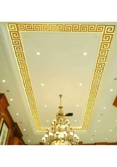 Labirent Bordür 60 Adet 7x7 Plexi Dekoratif Ayna Gümüş Antre Bord Gümüş
