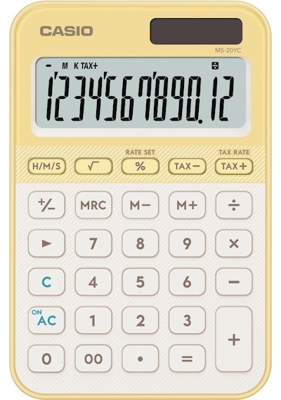 Casio Ms-20yc-ly-w-dp Hesap Makinesi Desktop Gri - Siyah