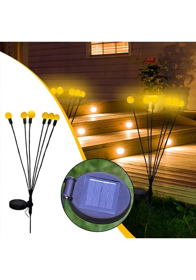 MİGHTY 2 Lİ PAKET 6 TOP YILBAŞI LED GÜNEŞ ENERJİLİ BAHÇE AYDINLAT