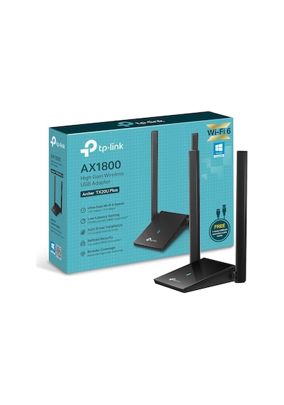 Tp-link Archer Tx20u Plus, Ax1800 Mbps Çift Antenli Yüksek Kazanı
