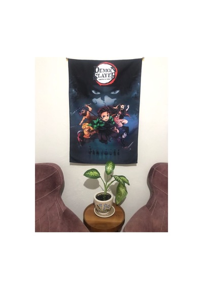 Anime Demon Slayer Kimetsu No Yeiba Tasarım Duvar Halısı