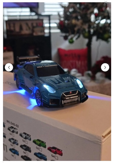 Pasifik Toys 1:43 Kumandalı Mini Metal Şarjlı Nissan Gtr 4wd Mavi Renk