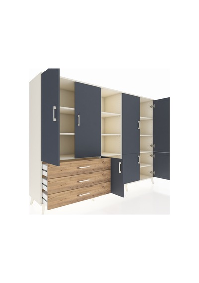 Hyperion Dolap 11 Raflı 3 Çekmeceli 7 Kapaklı 220x44x163 Aytaşı-a Aytaşı-antrasit/çam Hyperion Dolap 11 Raflı 3 Çekmeceli 7 Kapaklı 220x44x163 Aytaşı-a Aytaşı-antrasit/çam
