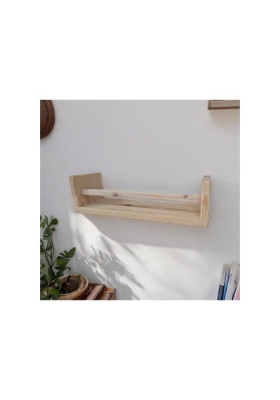 Ahşap Raf 40 Cm Naturel Naturel
