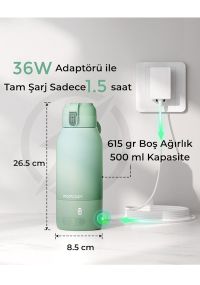 Momcozy Taşınabilir Su ve Süt Isıtıcı