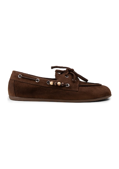 Deery Kadın Kahverengi Bağcıklı Loafer Ayakkabı - K2903zkhvm01