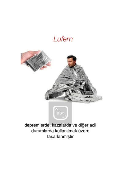 Çift Taraflı Gümüş Acil Durum Battaniyesi Soğuk Sıcak Tutan Termal Yanık Hayatta Kalma Kamp Deprem
