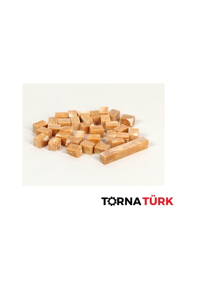 Tesbih Kesilmiş Ölçülendirilmiş Kuka İşleme Ekipmanı 12x12x16mm Açık Kahverengi