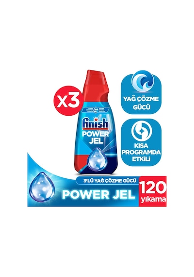 Finish Bulaşık Makinesi Deterjanı Jel 1 L x 3