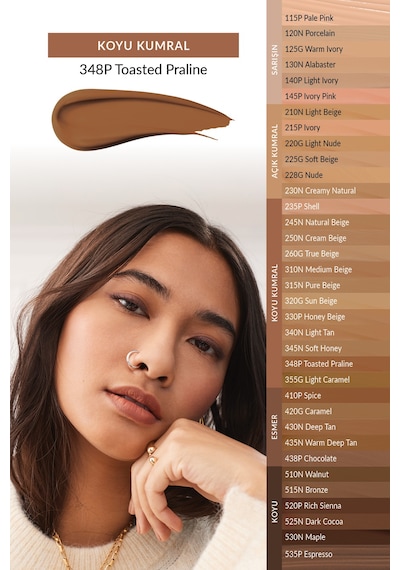 Avon Power Stay Mat Fondöten 348P Toasted Praline
