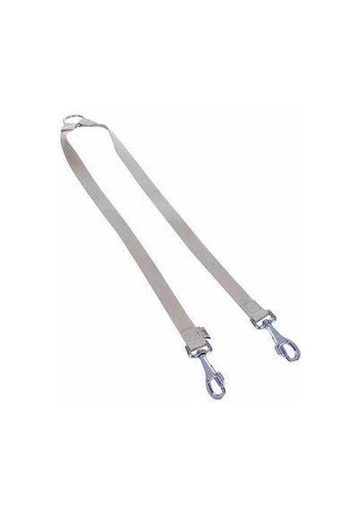 Dokuma Emniyet Kemerli İkili Köpek Gezdirme Tasma Aparatı Haki 2,5x70-70 Cm