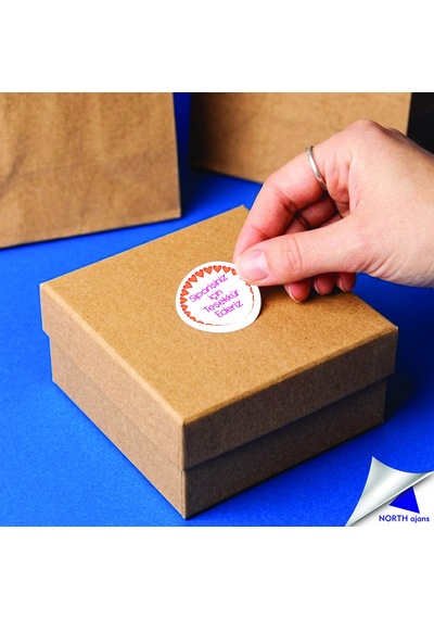 Sipariş Paketi Etiketi Sticker 3,5cm 28 Adet Baskes Model 18