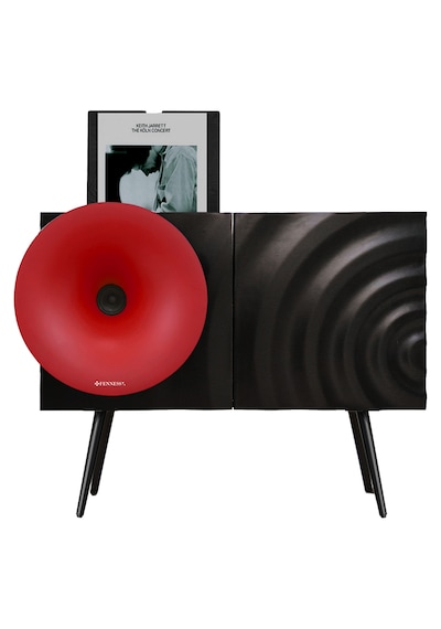 Fennessy Kresling İ7s Kırmızı Bluetooth Hoparlörlü 100w Hi-fi Pikap, Plakçalar